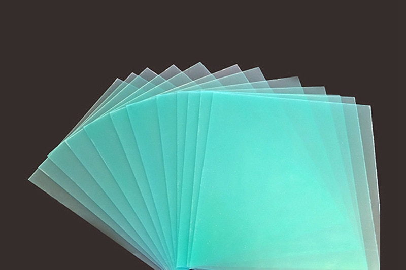 LZYCYF Panneau Transparent en plexiglas pour Portes en Acrylique Vert thick1mmx500x300mm 