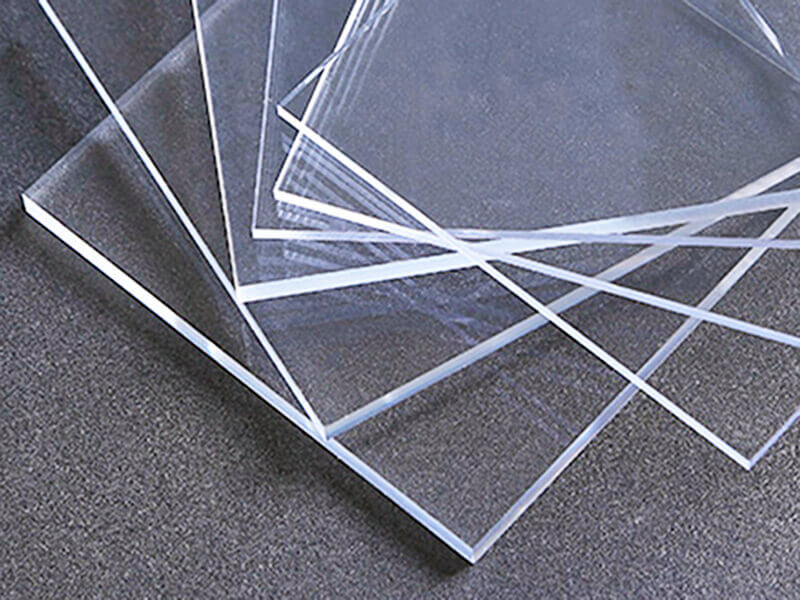 Plaque plexiglass transparent